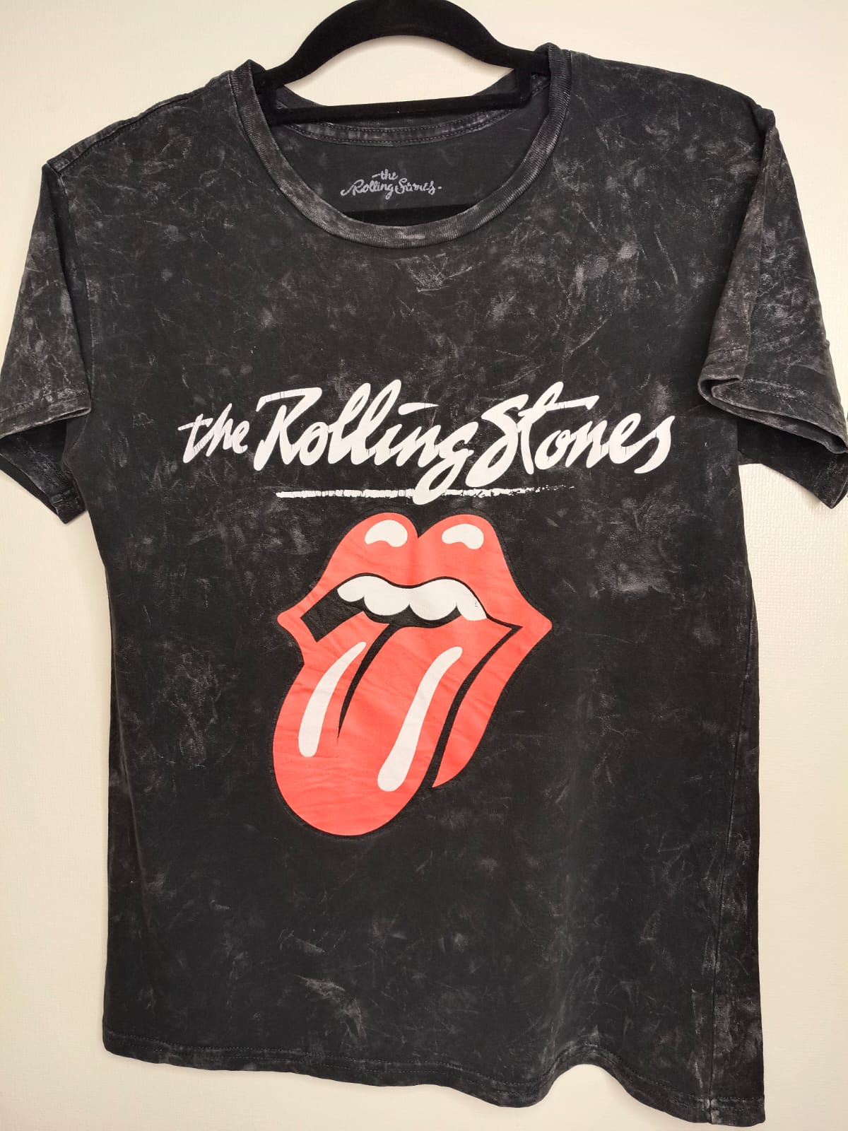 Camiseta The Rolling Stones - Logo Clásico Acid Wash (Usada)