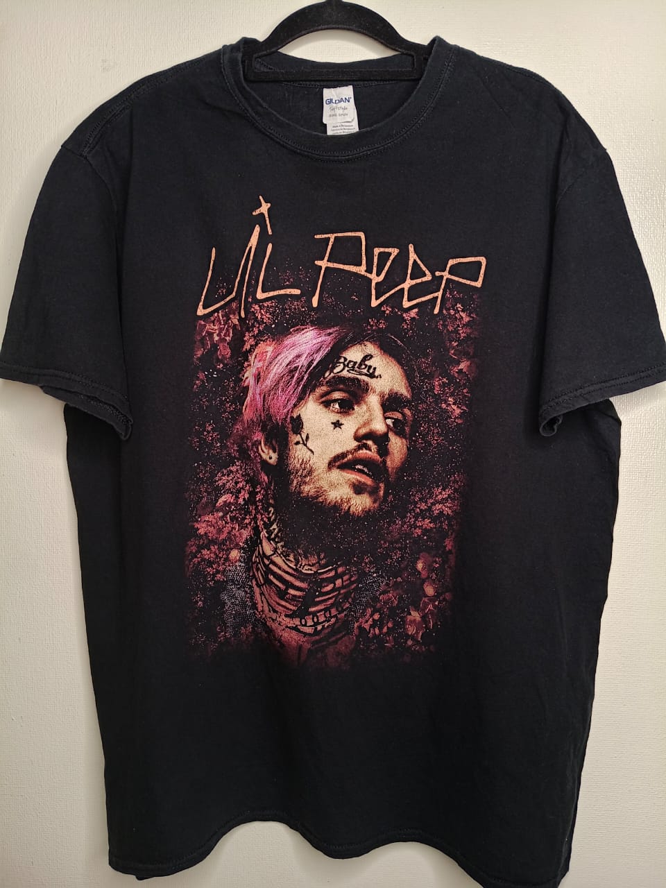 Camiseta Lil Peep Portrait Emo Rap - Música Urbana (Usada)