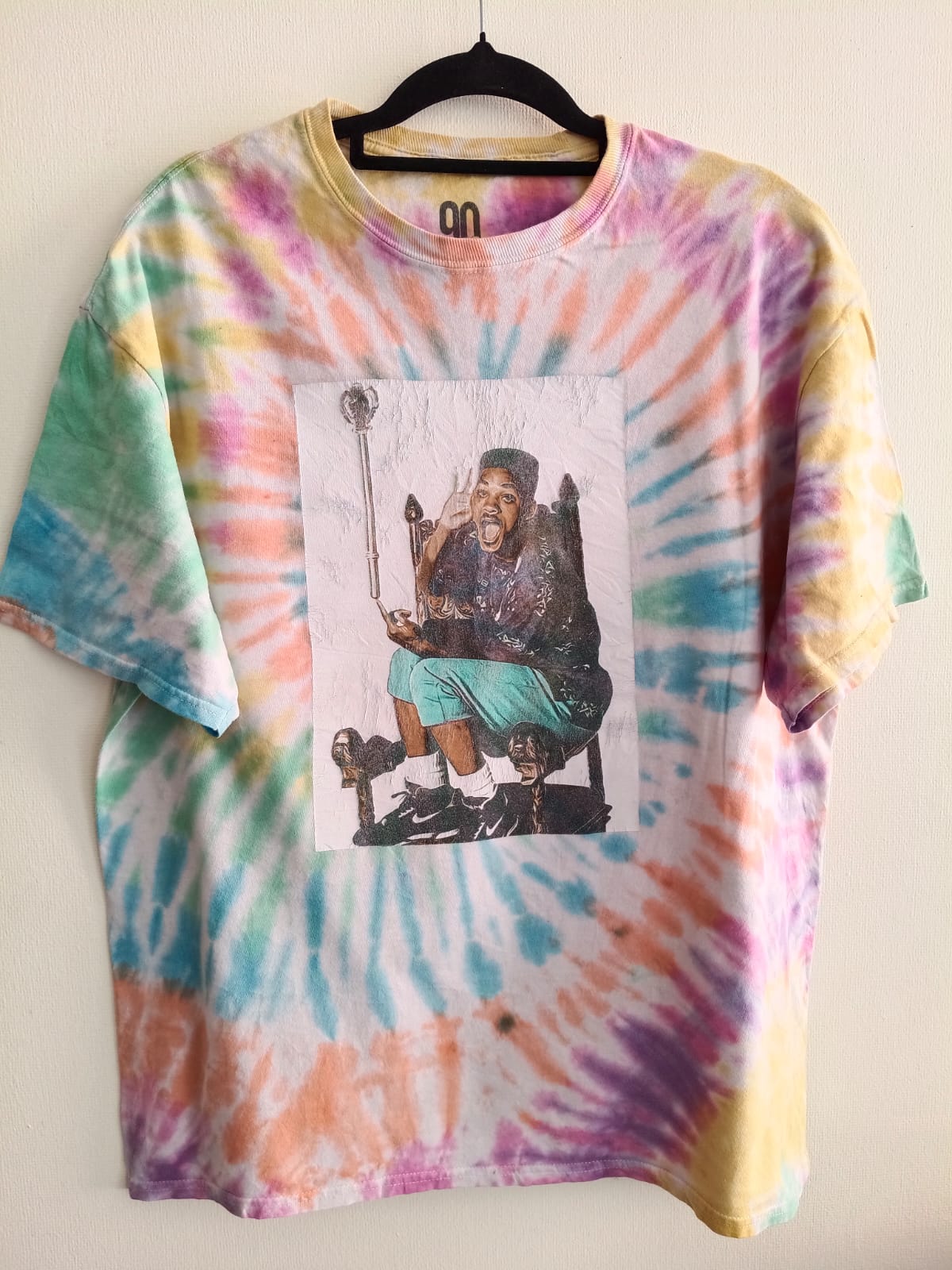 Camiseta Will Smith Fresh Prince Tie-Dye - 90s Hip Hop (Usada)