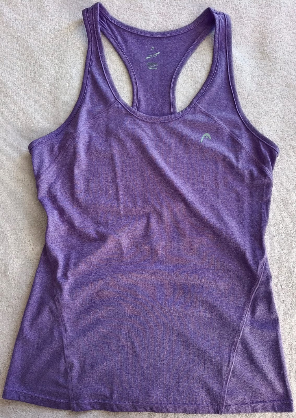 Polera Deportiva Head Morada – Estilo Racerback (Usada)