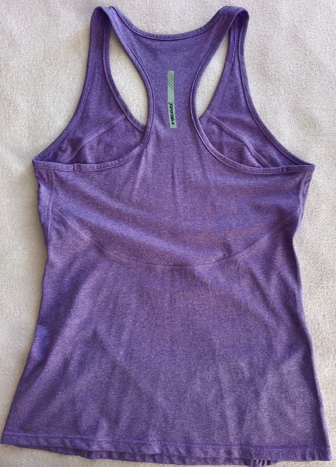 Polera Deportiva Head Morada – Estilo Racerback (Usada)