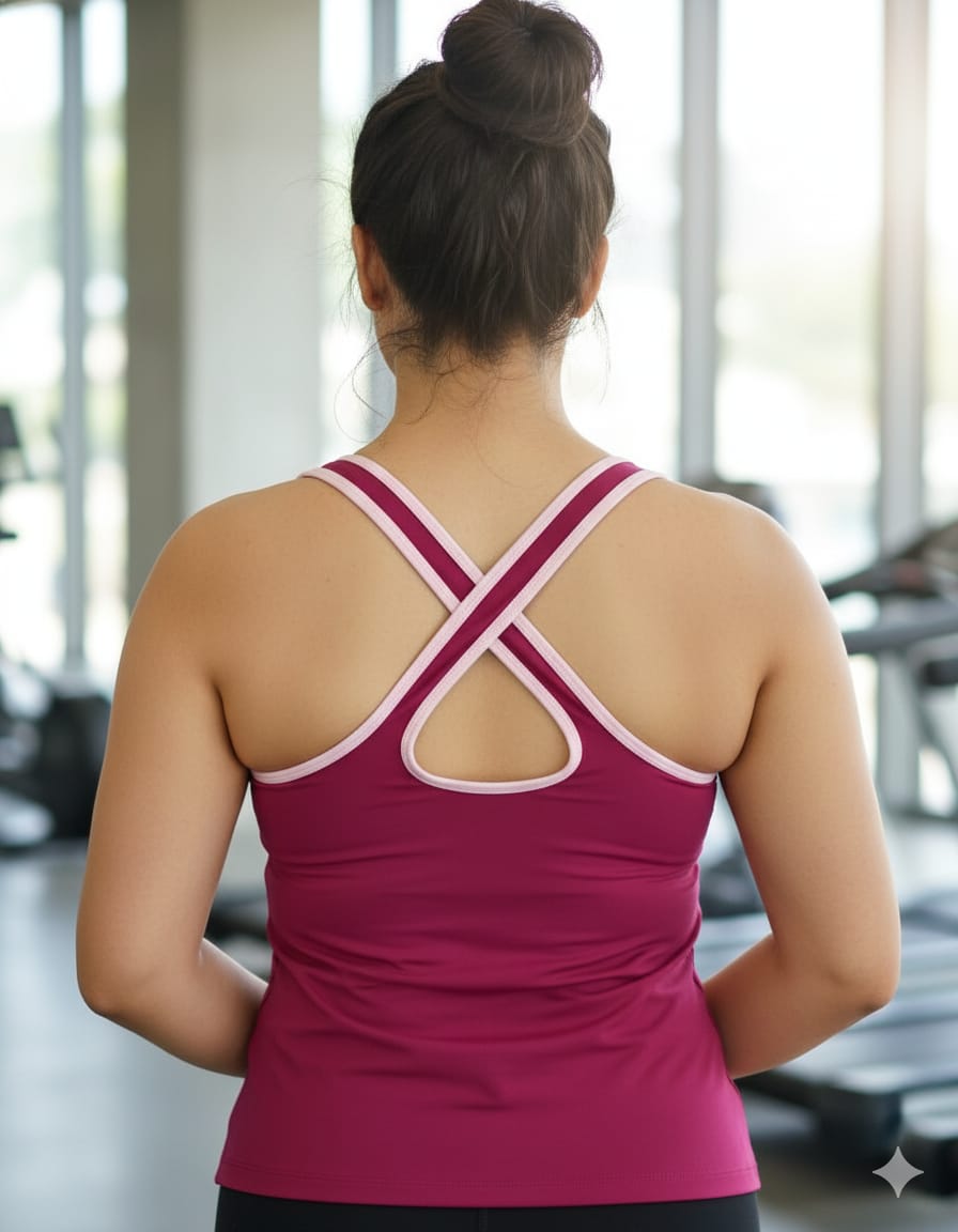 Polera Deportiva con Peto Integrado CHAMPION – Rosa Fucsia (Usada)