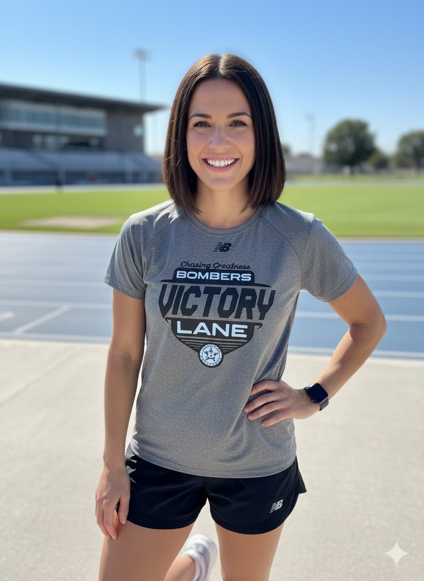 Camiseta Deportiva Gris Victory Lane – Estilo Activo y Cómodo (Usada)