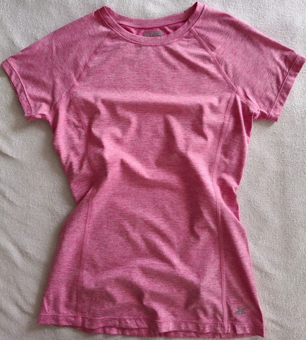 Polera Deportiva Rosa Fucsia Performance - Raglan Fitness (Usada)