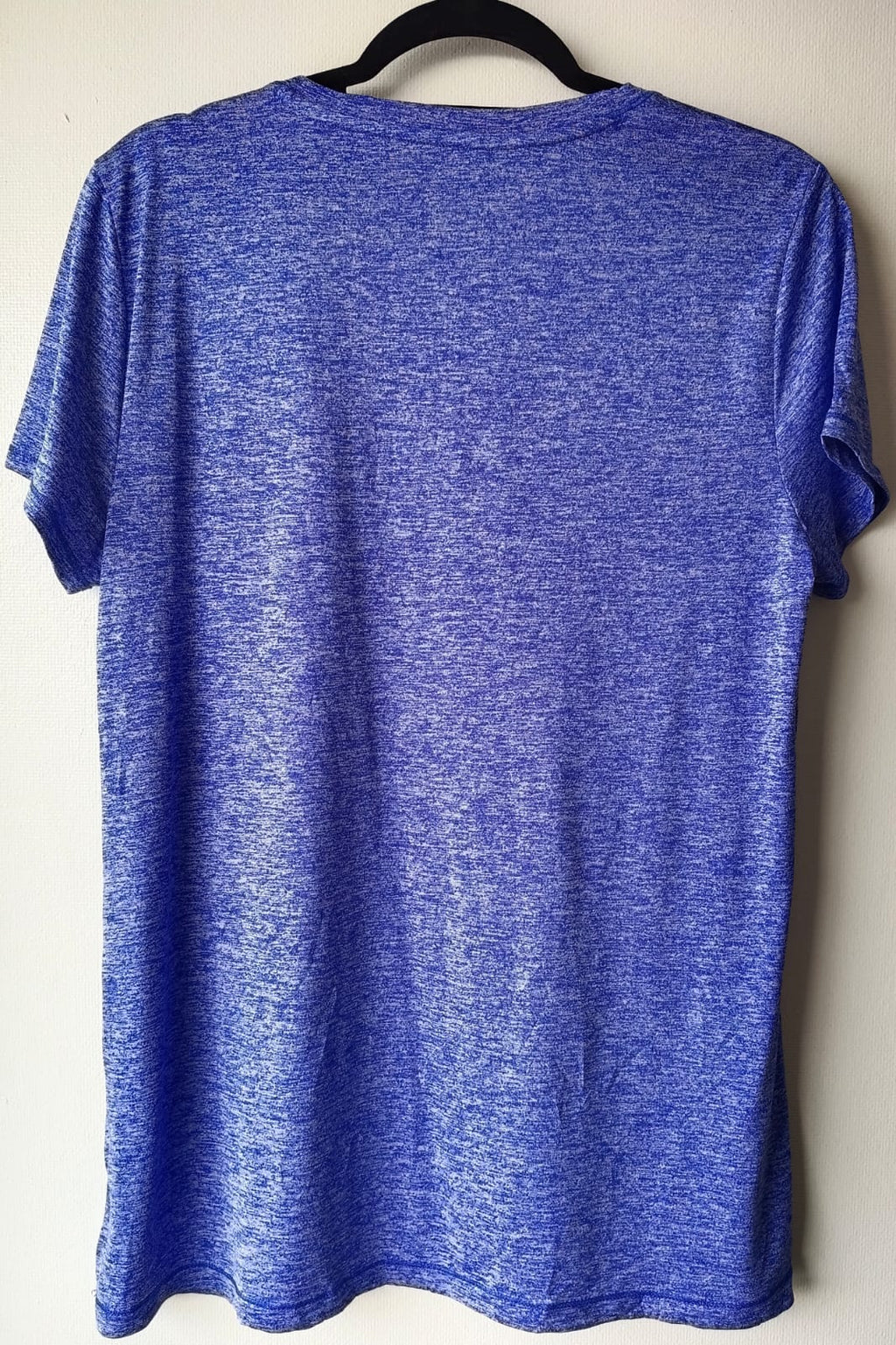 Polera Deportiva Azul Cuello V Performance - Fitness Gimnasio (Usada)