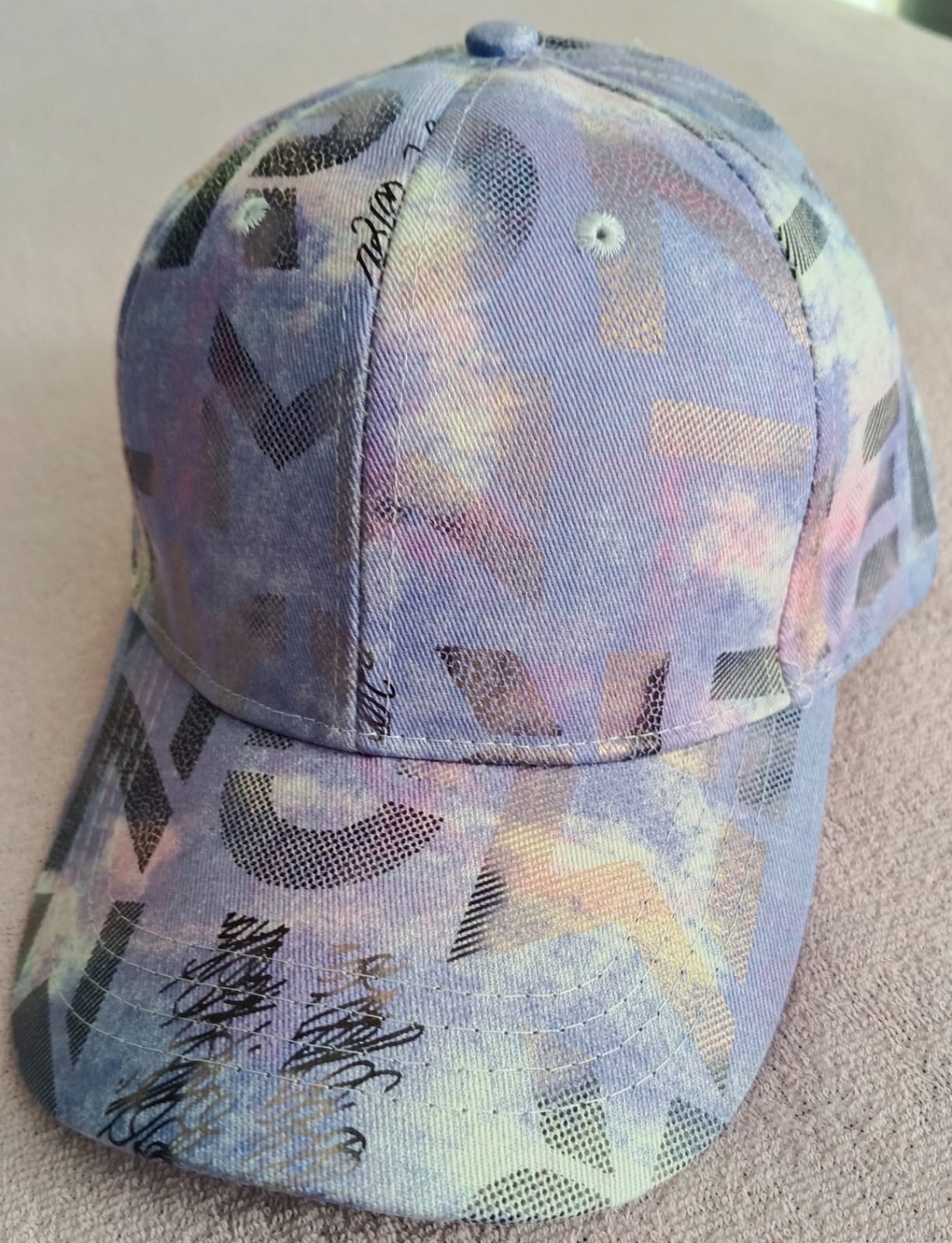 Gorra Baseball Tie-Dye Multicolor Abstracta - Estilo Urbano (Nueva)