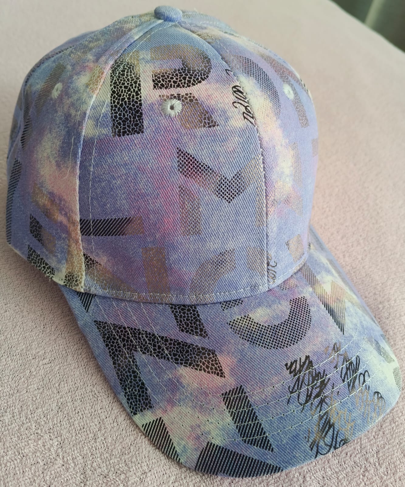 Gorra Baseball Tie-Dye Multicolor Abstracta - Estilo Urbano (Nueva)